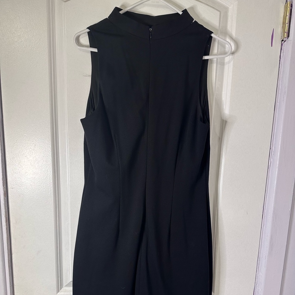 Tahari V neck Black Dress, size 8